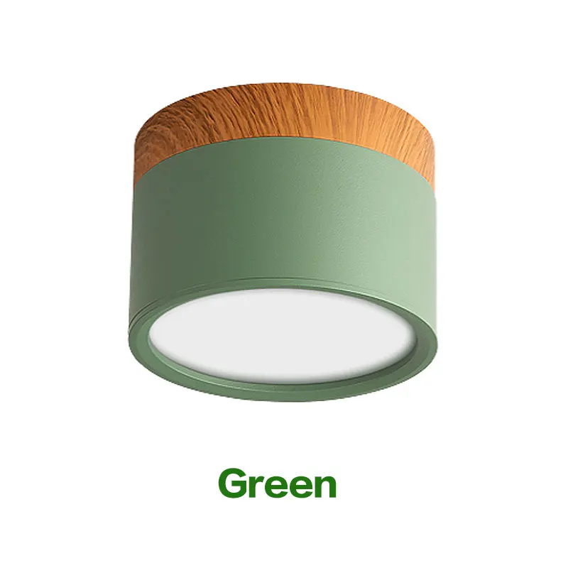 Nordisches Holz LED Downlight Dimmbar für Wohnzimmer und Gewerbeflächen