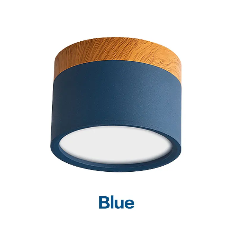Nordisches Holz LED Downlight Dimmbar für Wohnzimmer und Gewerbeflächen