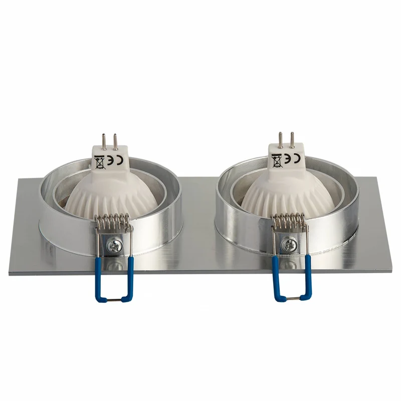 LED Einbaustrahler flach eckig 5-7W MR16 Einbau-Spot Deckenspot 12V 75mm