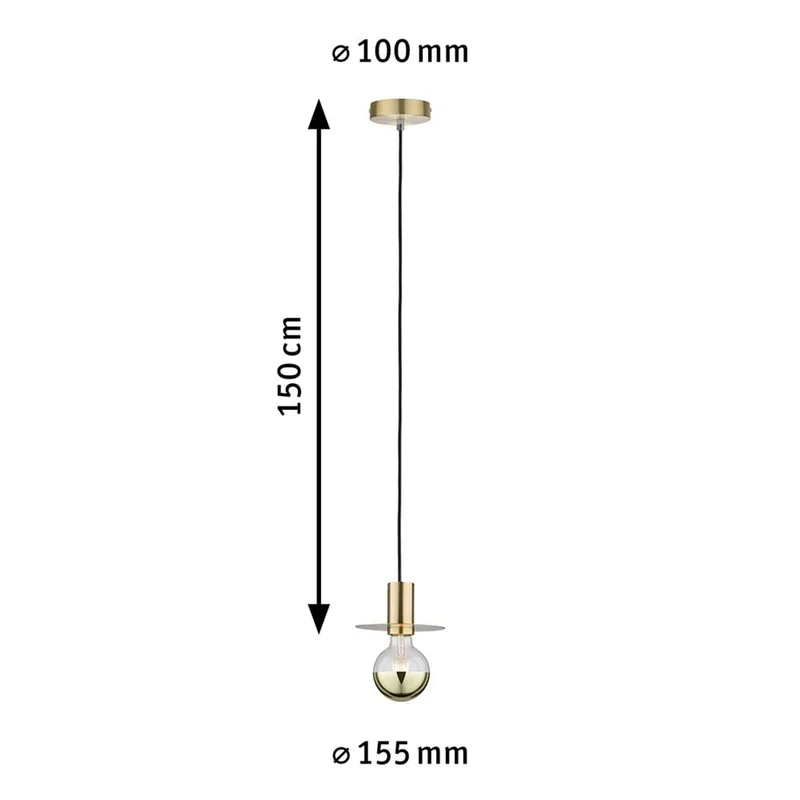 Neordic Pendelleuchte Stian Messing-Gebürstet