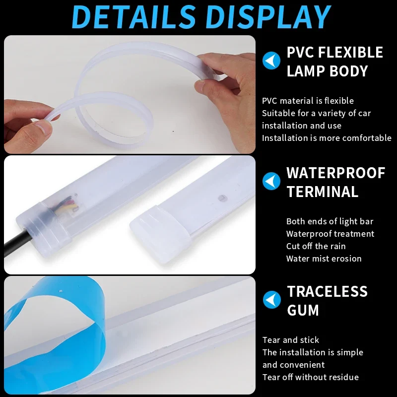 Flexible LED Tagfahrlichtstreifen für individuelles Scheinwerfer-Styling