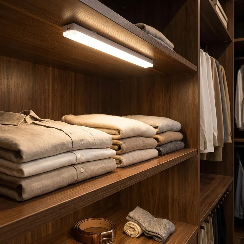 Tragbare Bewegungsmelder LED Lichtleiste für Küche und Kleiderschrank