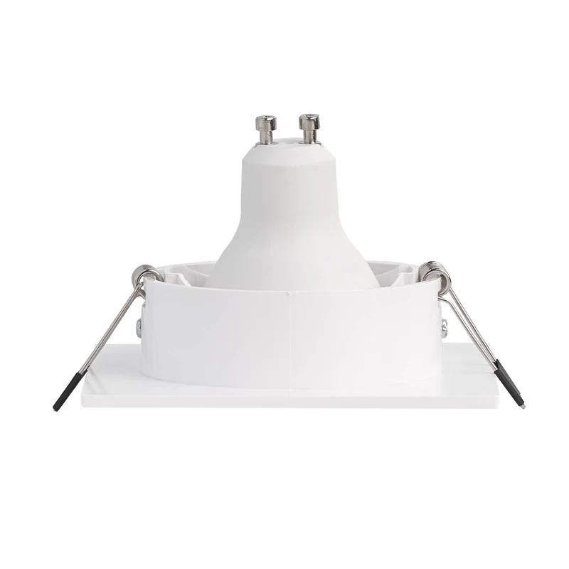 LED Einbaustrahler eckig weiß 1-9W 230V GU10 Einbau-Spot Lampe 75-85mm Panel
