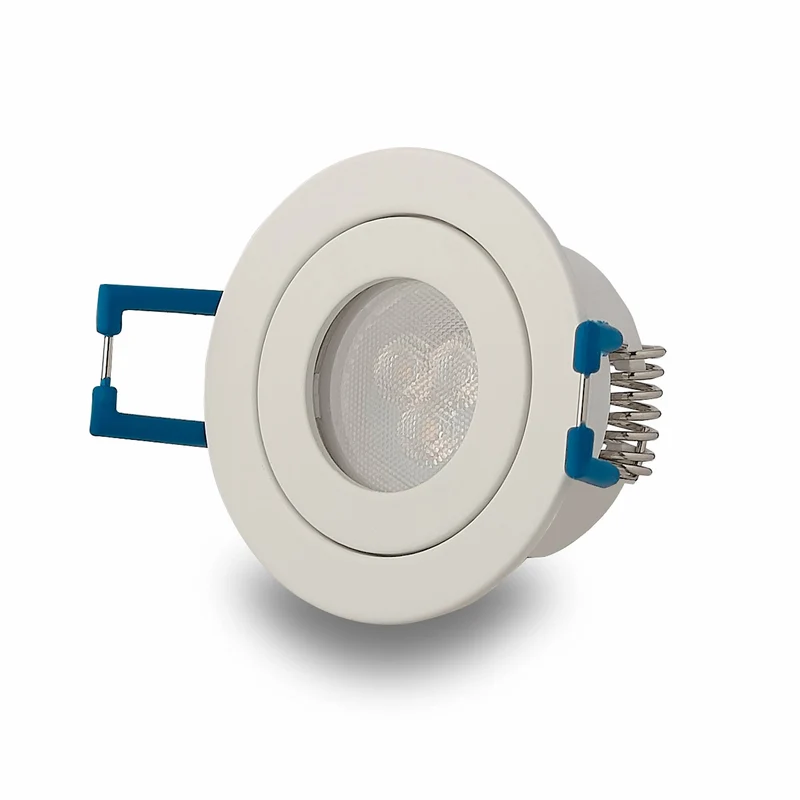 Einbaurahmen GU11 MR11 IP44 rund Bad Gehäuse 40mm Sauna Einbau-Spot Außen