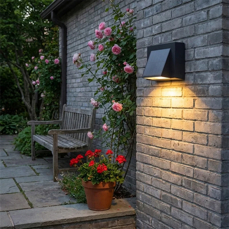 Moderne Aluminium LED Außenwandleuchte für Garten und Terrasse Hauseingang