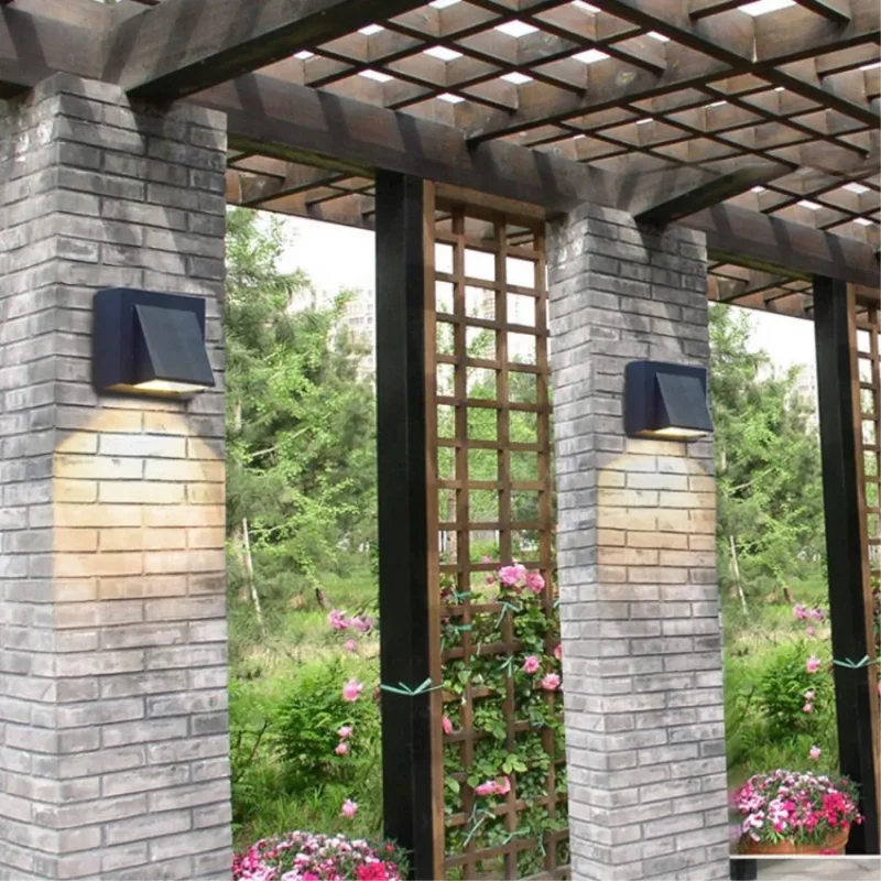 Moderne Aluminium LED Außenwandleuchte für Garten und Terrasse Hauseingang
