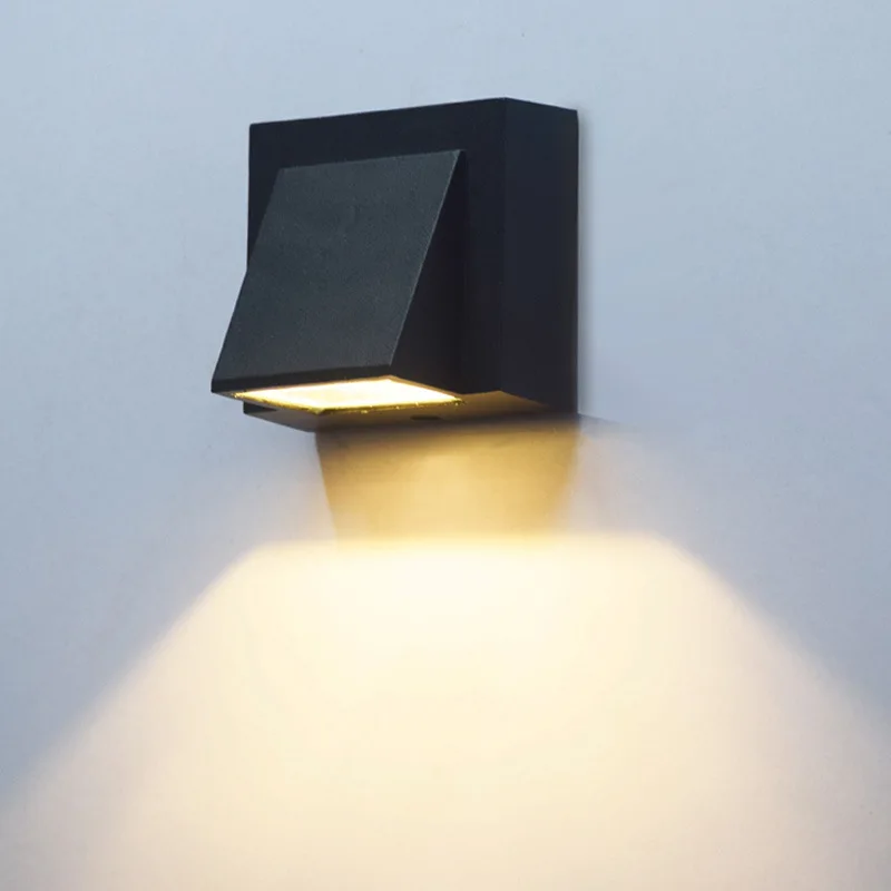 Moderne Aluminium LED Außenwandleuchte für Garten und Terrasse Hauseingang