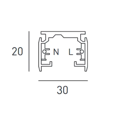 1-Phasen Stromschiene
