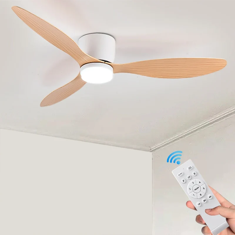 Moderner Deckenventilator mit Integriertem LED Licht und Fernbedienung Universell