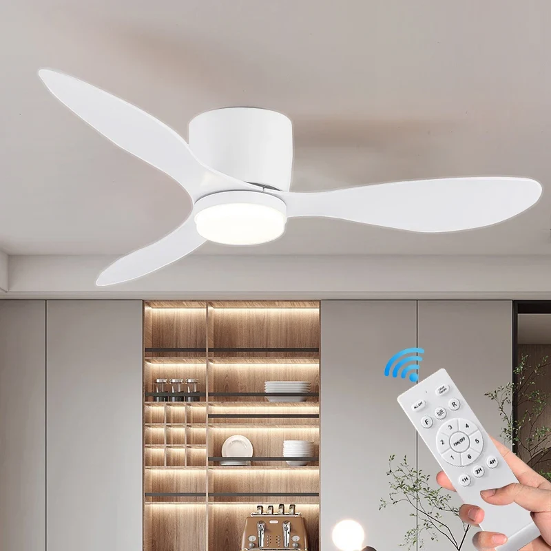 Moderner Deckenventilator mit Integriertem LED Licht und Fernbedienung Universell