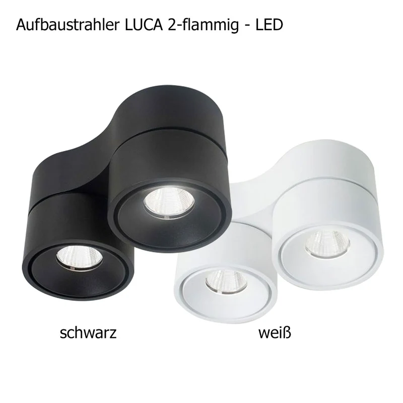 Aufbaustrahler Luca 2-flammig