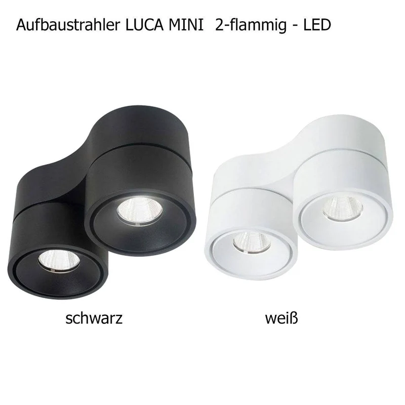 Aufbaustrahler Luca Mini 2-flammig