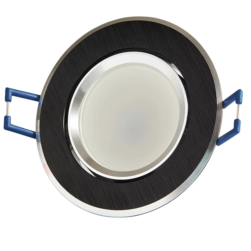Einbaurahmen eckig rund GU10 MR16 schwenkbar Gehäuse 68mm Einbaustrahler Spot