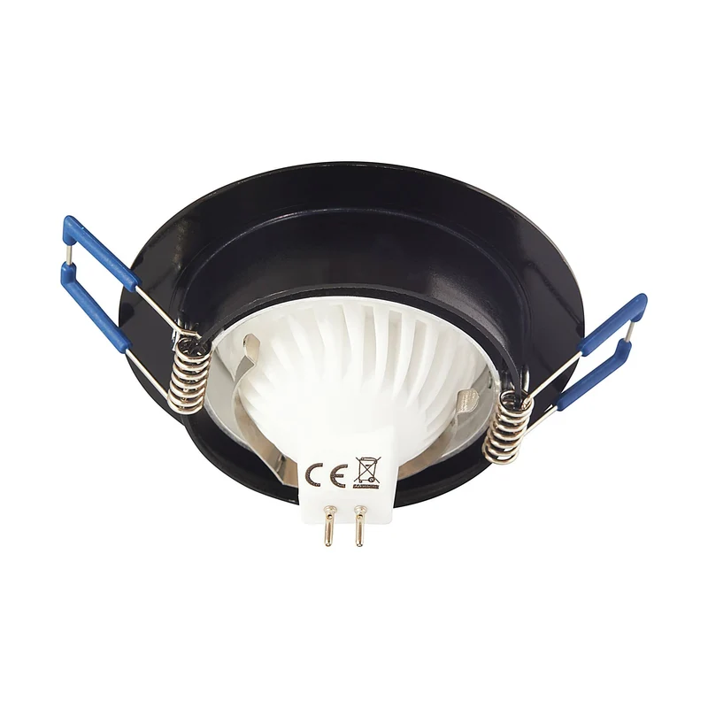 Einbaurahmen eckig rund GU10 MR16 schwenkbar Gehäuse 68mm Einbaustrahler Spot