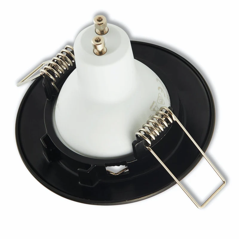 Einbaurahmen rund GU10 GU5,3 Ø65mm Bohrloch Gehäuse Einbaustrahler Spot