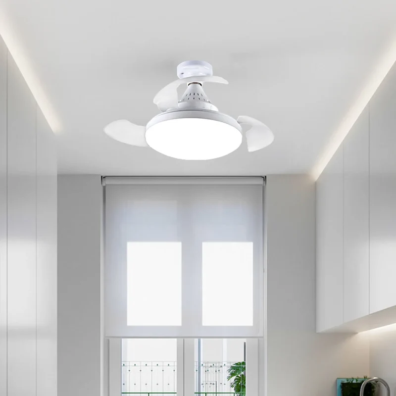 Moderner Smart LED Deckenventilator mit Fernbedienung und App für Wohnzimmer Intelligent