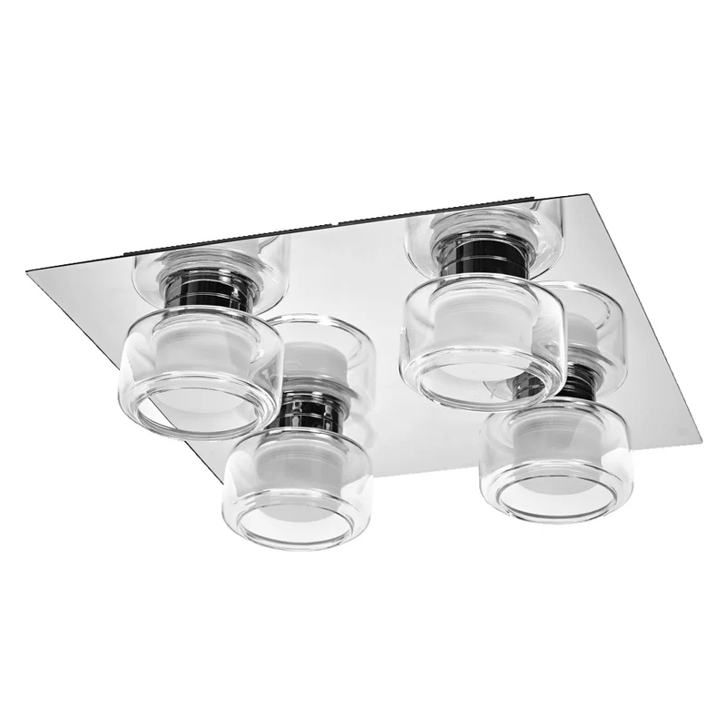OSRAM ORBIS Flame Badezimmer Deckenleuchte 22W Click CCT IP44 Chrome