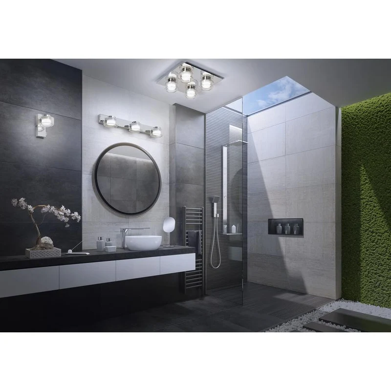 OSRAM ORBIS Flame Badezimmer Deckenleuchte 22W Click CCT IP44 Chrome