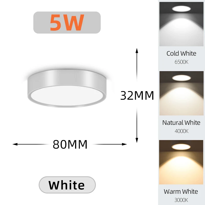 LED Aufbau-Downlight für Wohnzimmer und Schlafzimmer Modernes Design