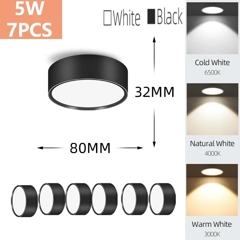 LED Aufbau-Downlight für Wohnzimmer und Schlafzimmer Modernes Design