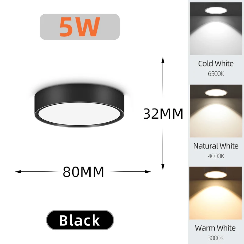 LED Aufbau-Downlight für Wohnzimmer und Schlafzimmer Modernes Design