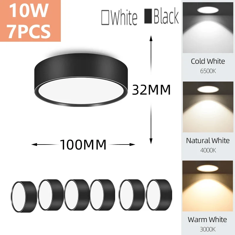 LED Aufbau-Downlight für Wohnzimmer und Schlafzimmer Modernes Design