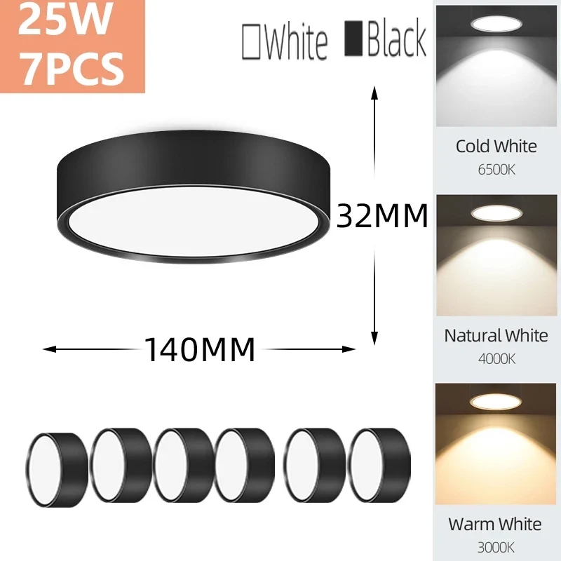 LED Aufbau-Downlight für Wohnzimmer und Schlafzimmer Modernes Design