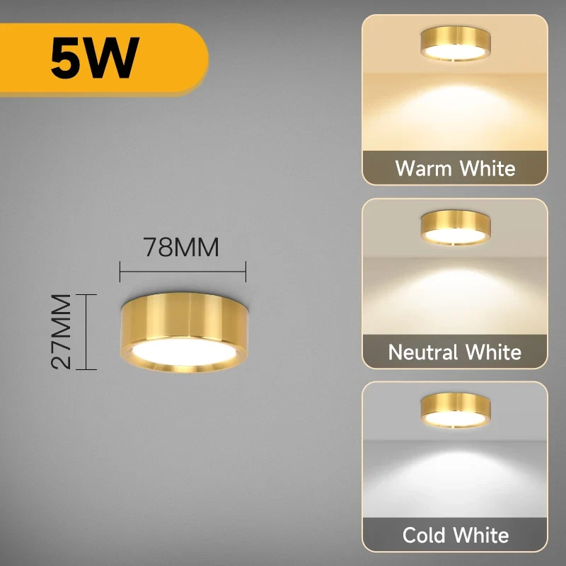 LED Aufbau-Downlight für Wohnzimmer und Schlafzimmer Modernes Design