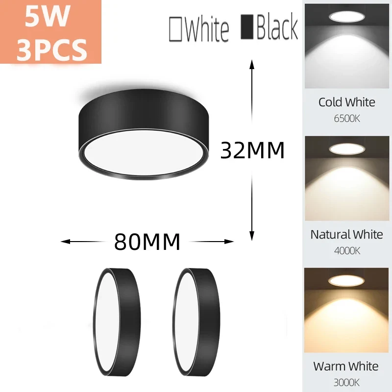 LED Aufbau-Downlight für Wohnzimmer und Schlafzimmer Modernes Design