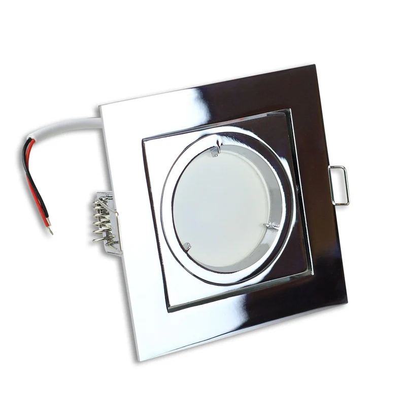 LED Einbaustrahler schwenkbar 3-6,5W IP40 eckig 230 Volt Einbauspot Lampe