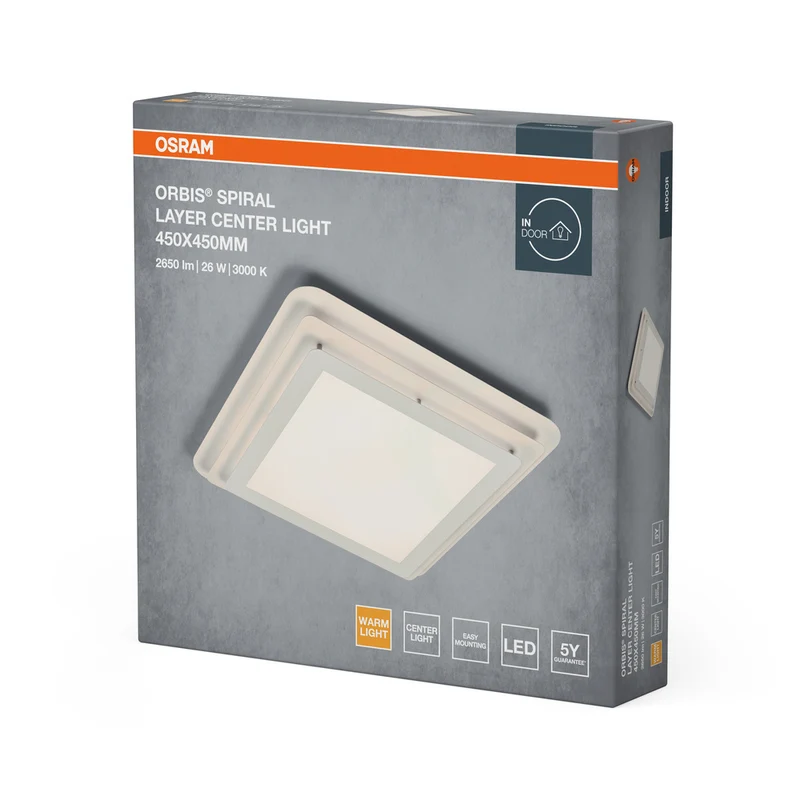 OSRAM ORBIS SPIRAL LAYER Deckenleuchte, weiß, 26W, 3000lm