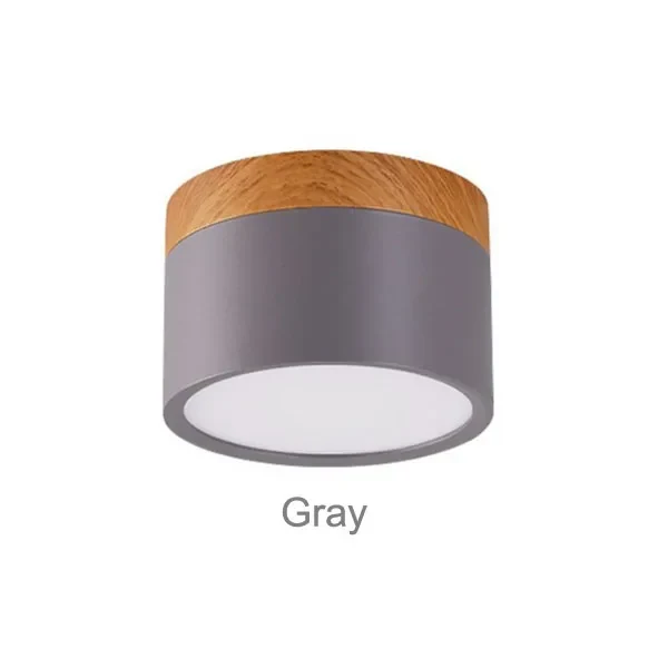 Minimalistischer Holz LED Deckenspot für Minimalistische Wohnräume und Büros