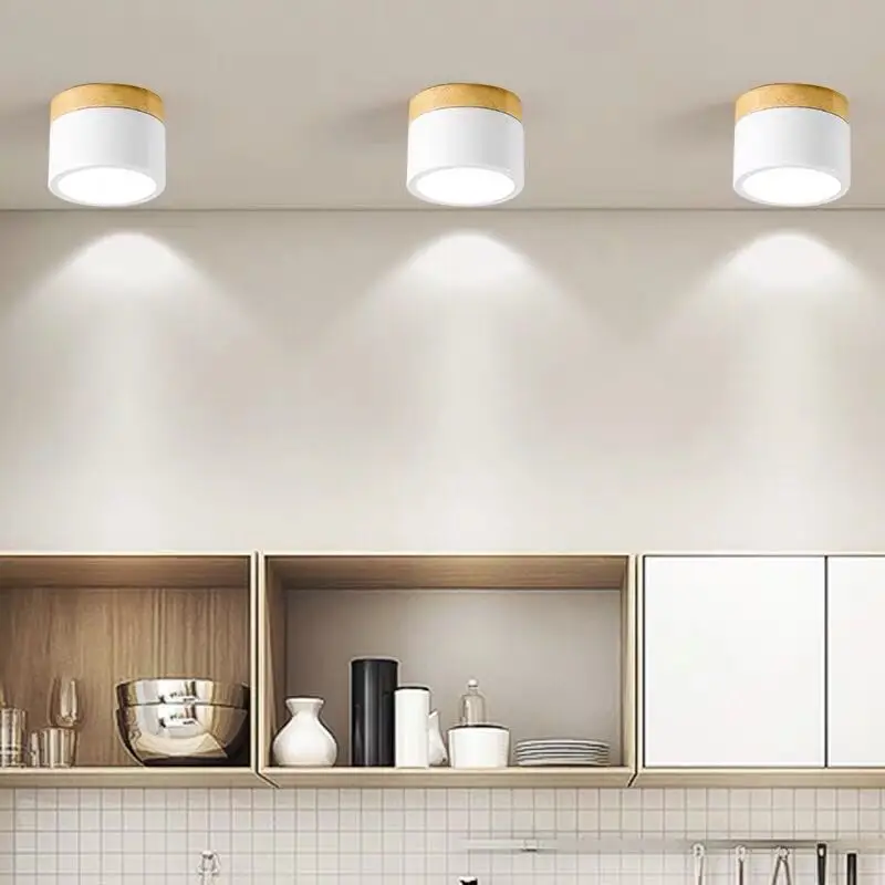 LED Aufbau-Downlight Nordisch für Wohnzimmer und Dielen Zeitloses Design