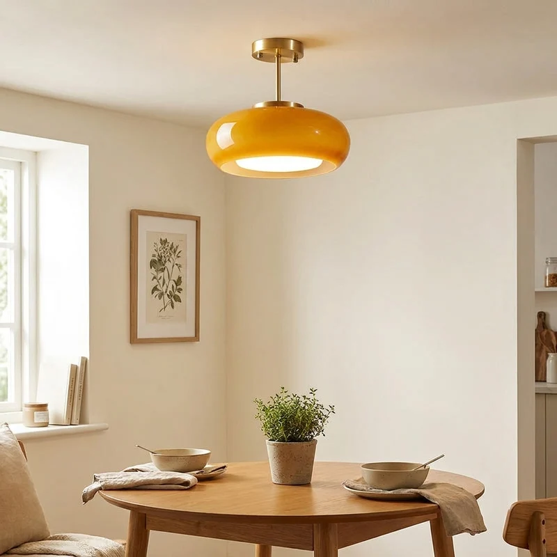 Modernes Nordisches Glas Pendelleuchte Klar für Schlafzimmer und Leseecke Sanft