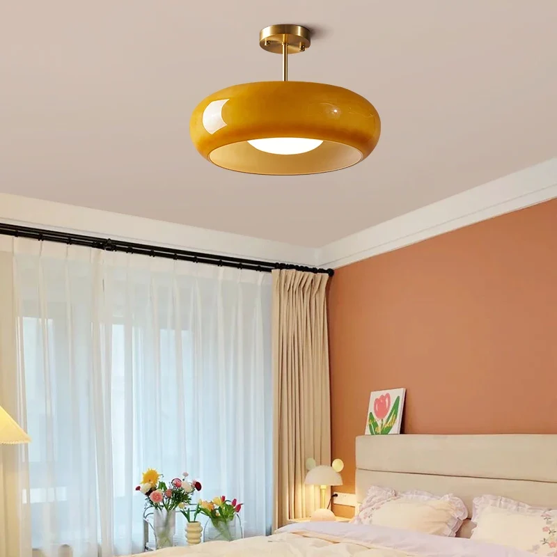 Modernes Nordisches Glas Pendelleuchte Klar für Schlafzimmer und Leseecke Sanft