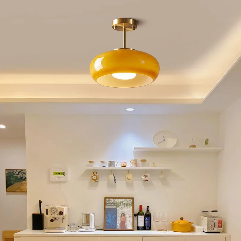 Modernes Nordisches Glas Pendelleuchte Klar für Schlafzimmer und Leseecke Sanft