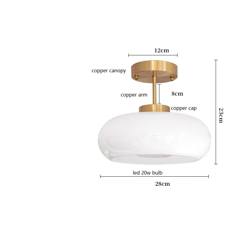 Modernes Nordisches Glas Pendelleuchte Klar für Schlafzimmer und Leseecke Sanft