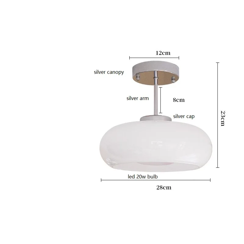 Modernes Nordisches Glas Pendelleuchte Klar für Schlafzimmer und Leseecke Sanft