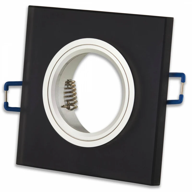 LED Einbaustrahler flach eckig 3-6,5W Einbaurahmen Deckenspot dimmbar 75mm 230V