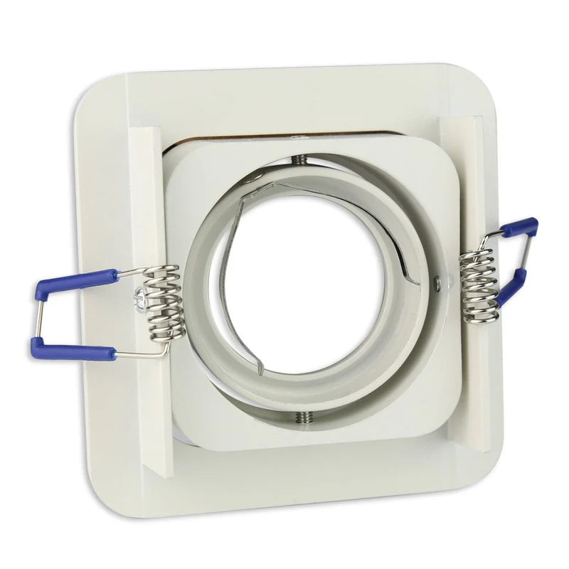 LED Einbaustrahler eckig dimmbar schwenkbar und neigbar 3-6,5 Watt 230V 80x80 mm Bohrloch