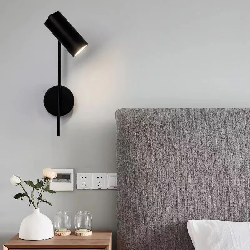 Moderne Verstellbare Eisen Wandleuchte für Hotellesen und Wohnzimmer
