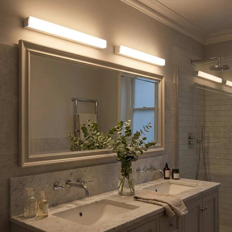 Moderne LED Badezimmer Schminkspiegel Wandleuchte beschlagfrei