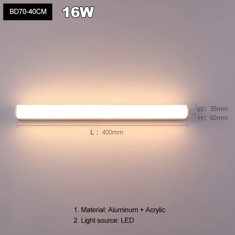 Moderne LED Badezimmer Schminkspiegel Wandleuchte beschlagfrei