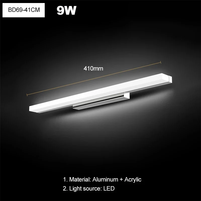 Moderne LED Badezimmer Schminkspiegel Wandleuchte beschlagfrei