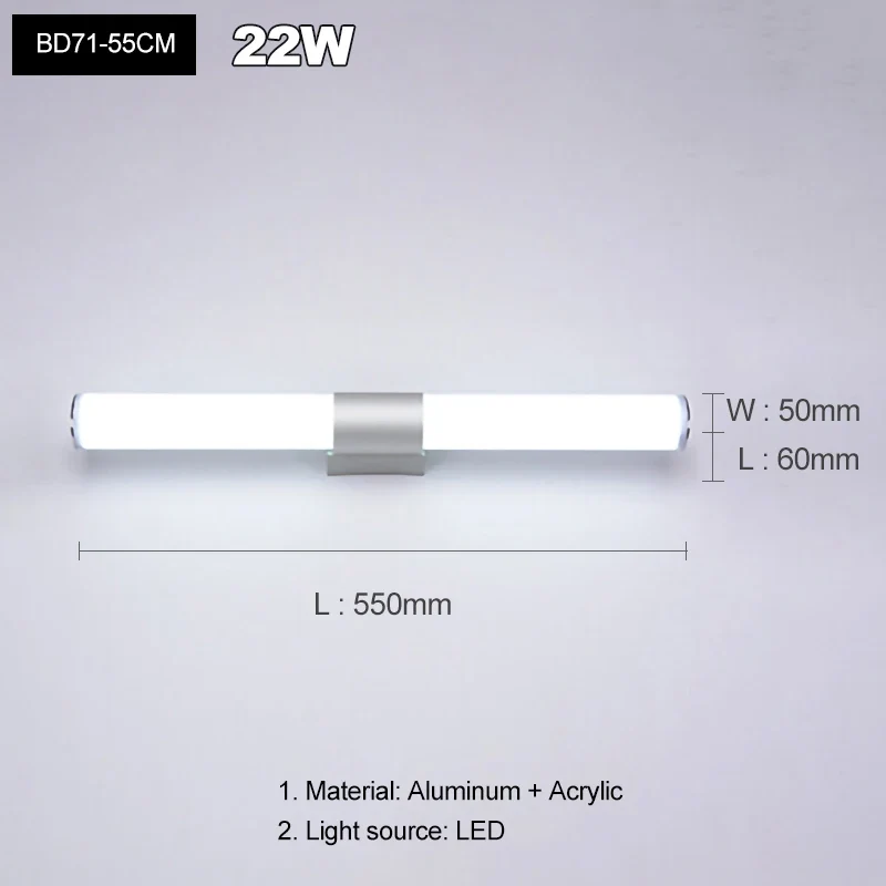 Moderne LED Badezimmer Schminkspiegel Wandleuchte beschlagfrei