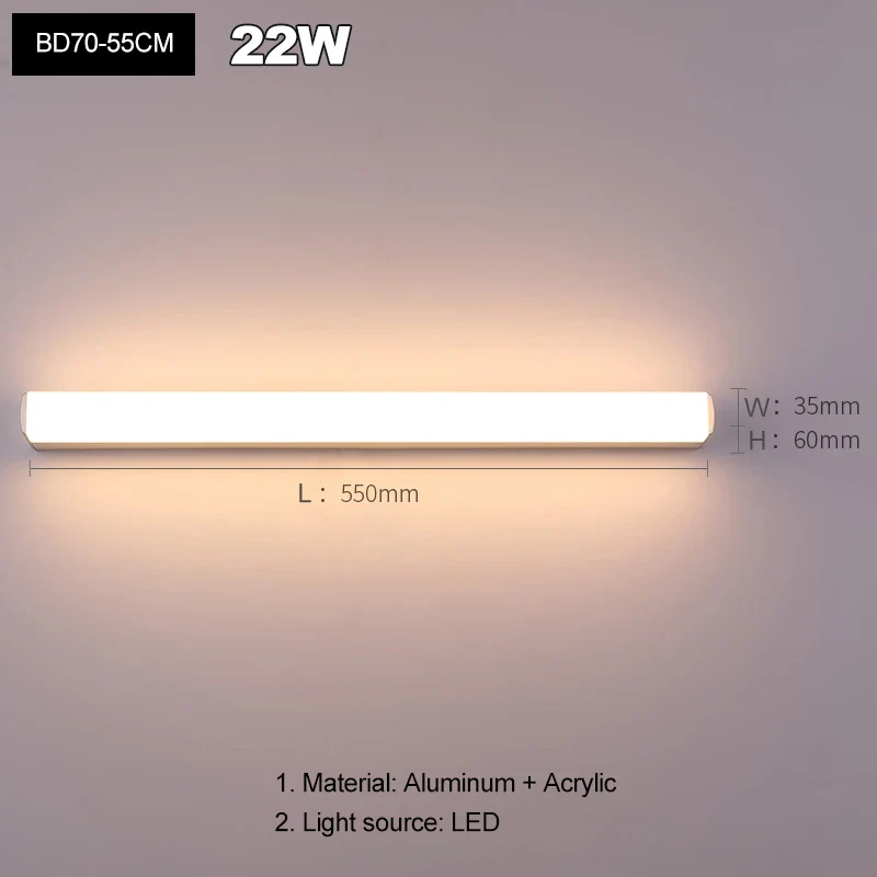 Moderne LED Badezimmer Schminkspiegel Wandleuchte beschlagfrei