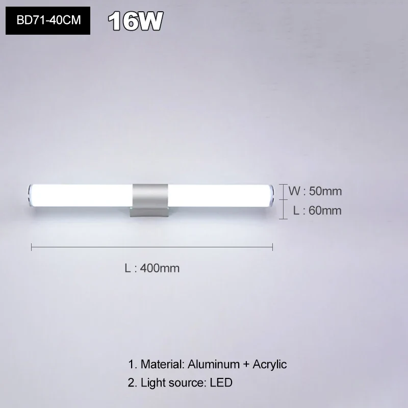Moderne LED Badezimmer Schminkspiegel Wandleuchte beschlagfrei