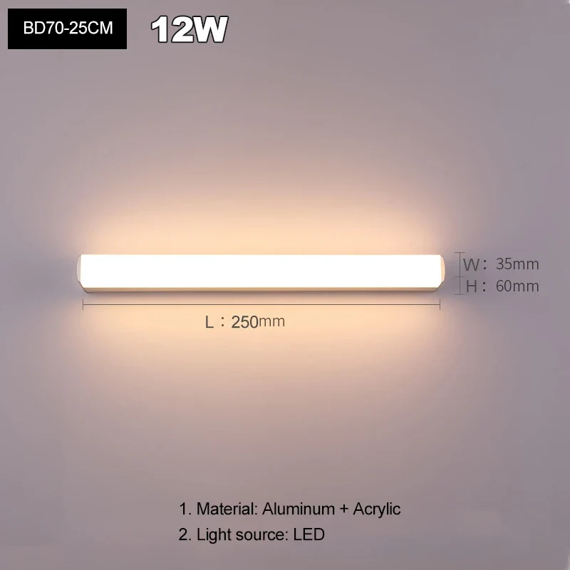 Moderne LED Badezimmer Schminkspiegel Wandleuchte beschlagfrei