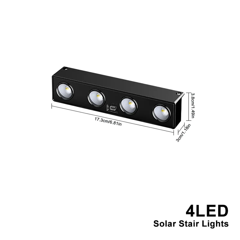 Solar LED Zaunleuchte für Garten Terrasse und Außenzaun