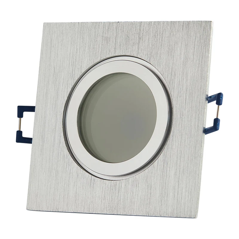 LED Einbaustrahler IP44 eckig 230V GU10 als Deckenstrahler für Feuchtraum